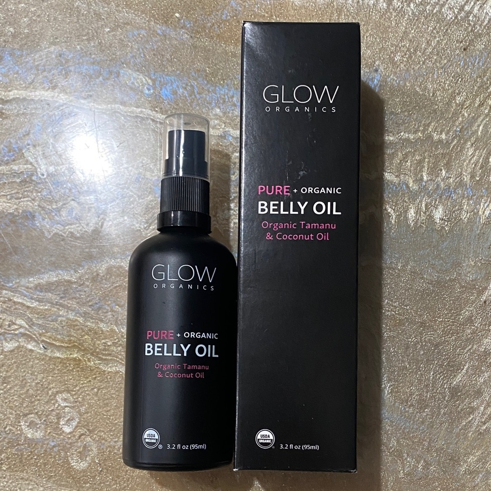 Glow Organics Belly Oil Organic Tamanu & Coconut Oil / New in Box